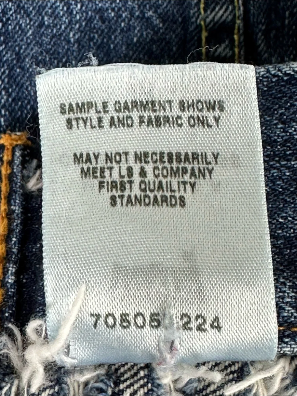 Rare Archival Levi’s Type III Sample Jacket Factory Distressed Medium Vintage